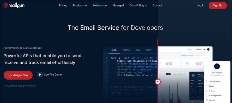 MailGun Email Marketing Tools